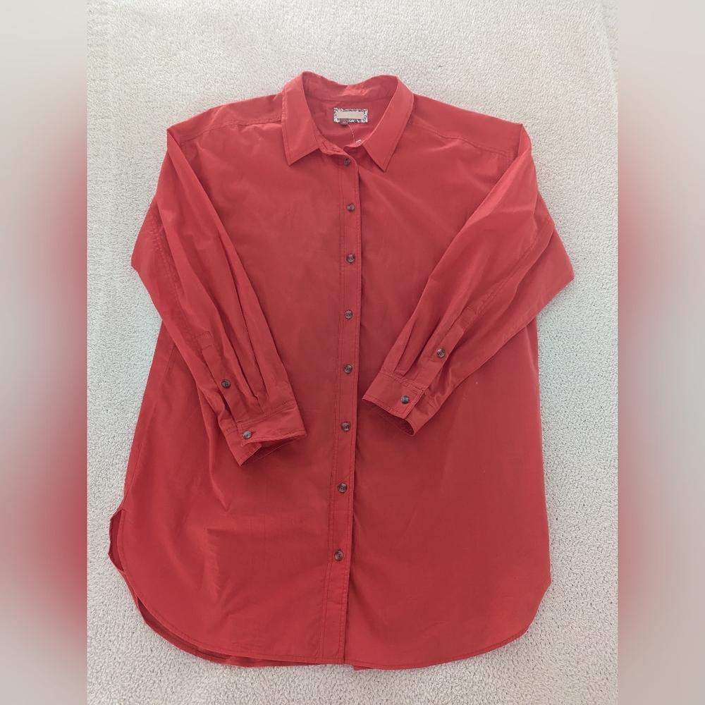 Anthropologie Pilcro Extra Long Poplin Oxford